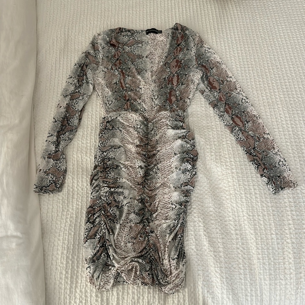 Snake print dress